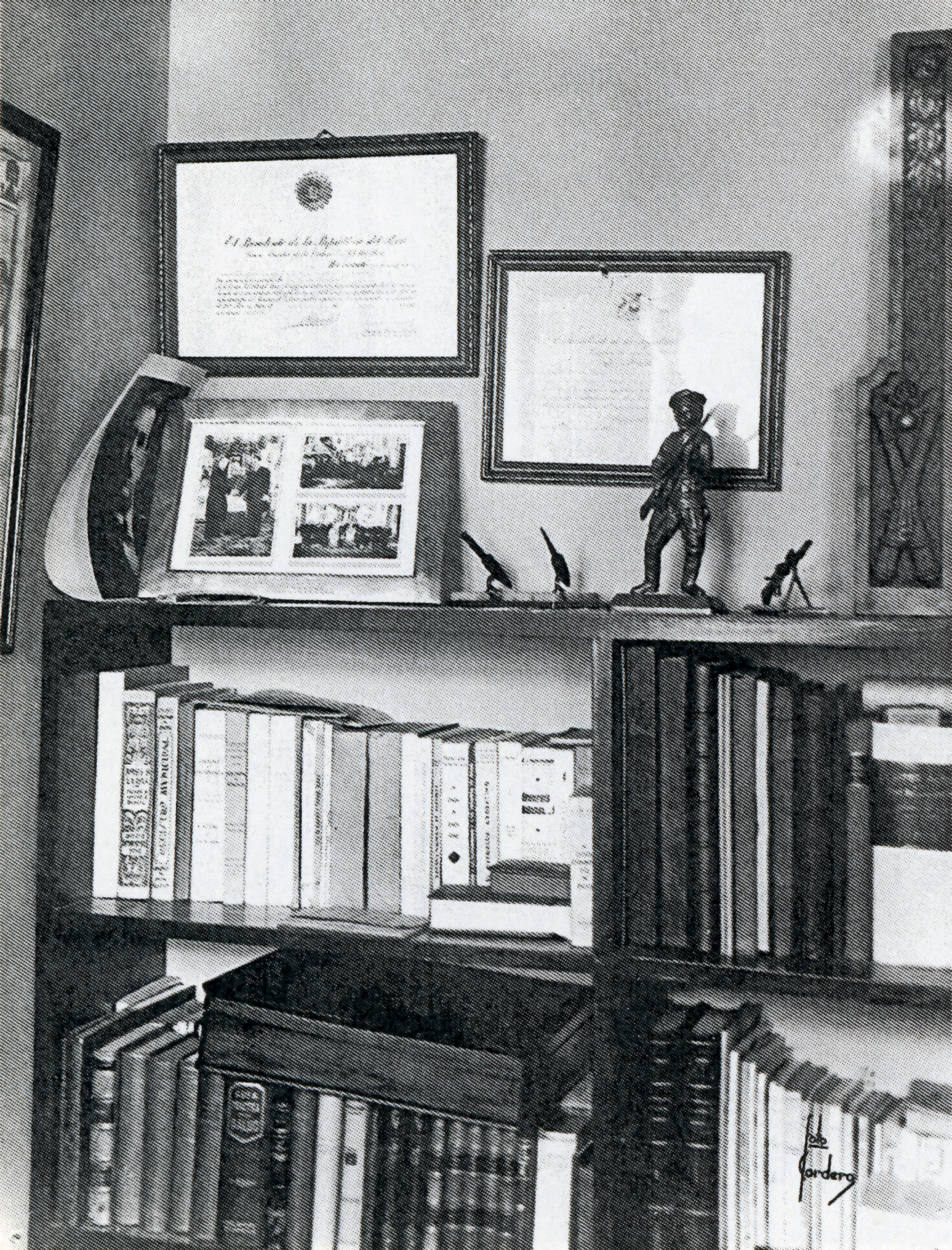 framed diploma wall