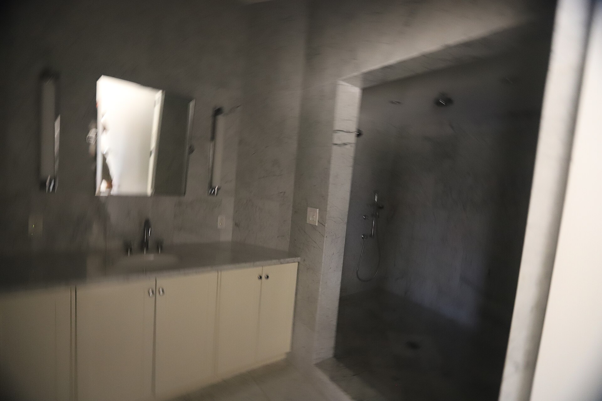 mirror above sink